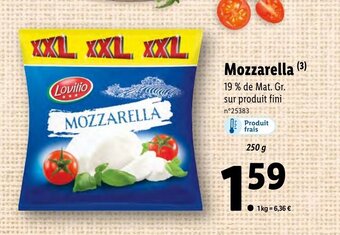 Lidl Mozzarella offre