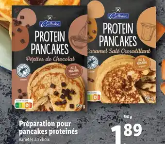 Lidl Préparation Pour pancakes Proteinés offre