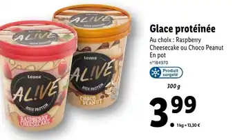 Lidl Glace Protéinée offre