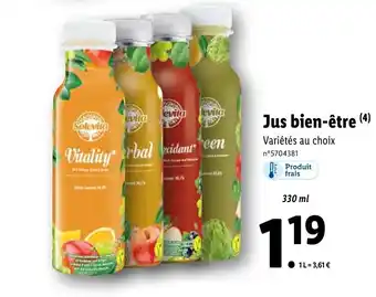 Lidl Jus Bien-être offre