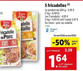 Lidl 5 Fricadelles offre