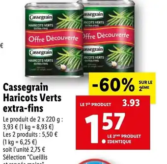 Cassegrain Haricots Verts Extra-Fins
