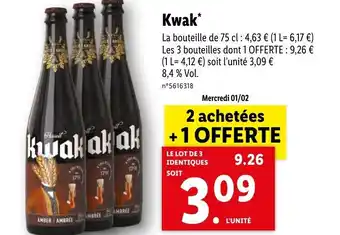 Lidl Kwak offre