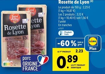 Lidl Rosette De Lyon offre