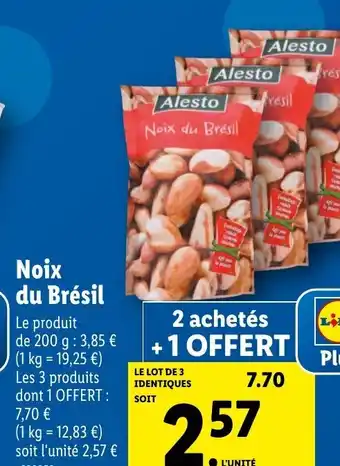 Lidl Noix Du Brésil offre