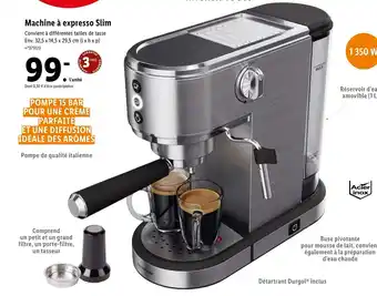 Lidl Machine À Expresso Slim offre