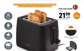 Lidl Grille-Pain Double offre