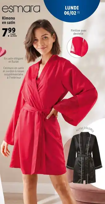 Lidl Kimono en Satin offre