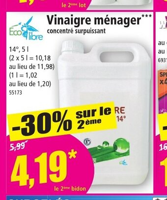 Norma Vinaigre Menager offre