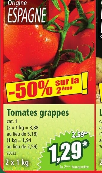 Norma Tomates Grappes offre