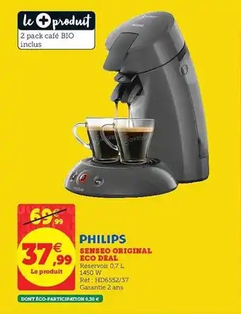 Super U Philips Senseo Original Eco Deal offre
