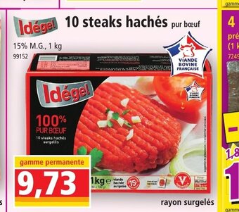 Norma 10 Steaks Haches offre