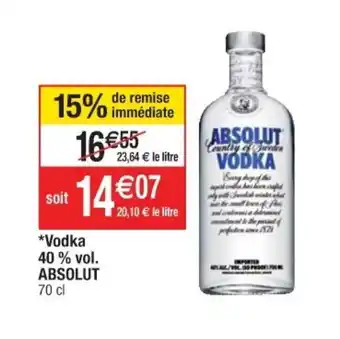 Cora x Carrefour Vodka offre