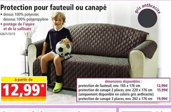 Norma Protection Pour Fauteuil Ou Canape offre
