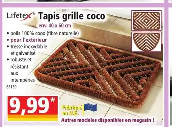 Norma Tapis Grille Coco offre