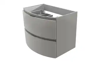 Castorama Meuble sous-vasque gris clair vague 69 cm offre