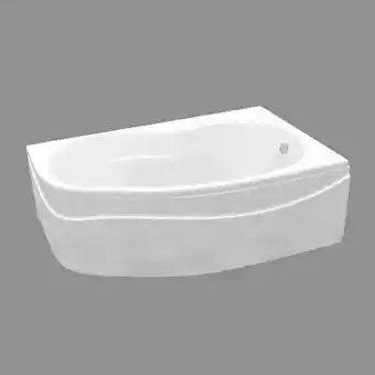 Baignoire asymétrique angle droit 160 x 102 cm cooke & lewis
