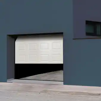 Castorama Porte de garage sectionnelle à cassettes blanche paris - l.300 x h.200 cm (pré-montée) offre