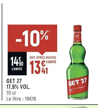 Spar Get 27 17,9%vol offre
