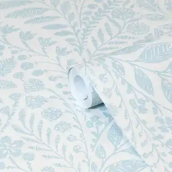 Castorama Papier peint vinyle sur intissé goodhome dryade bleu offre