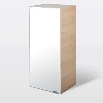 Castorama Armoire de salle de bains goodhome imandra bois chêne miroir l.40 x h.90 x p.36 cm offre