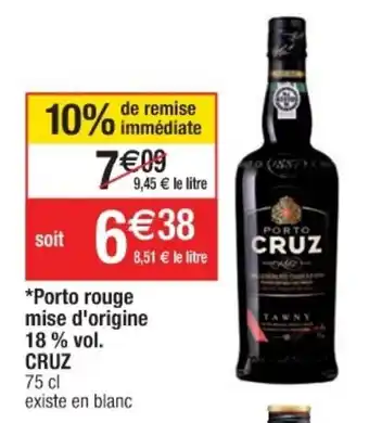 Cora x Carrefour Porto rouge mise d'origine offre