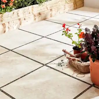 Castorama Carrelage extérieur egypte stone crème 60 x 60 cm offre