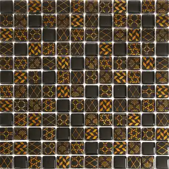Mosaïque noir 30x30cm