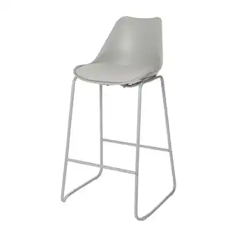 Castorama Tabouret de bar goodhome marula gris clair offre