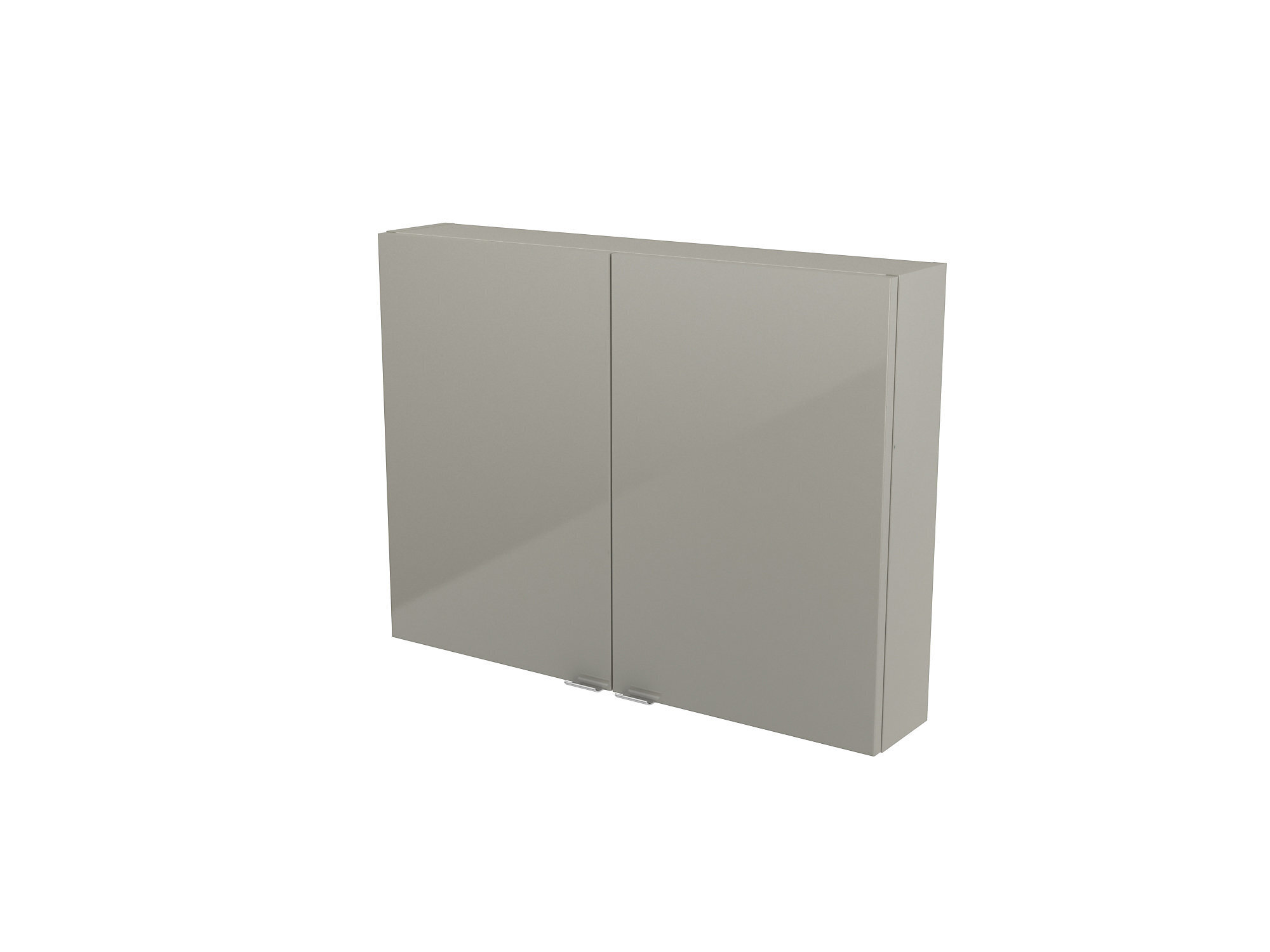 Promo Armoire de salle de bains goodhome imandra taupe l.80 x h.60 x p.15 cm chez Castorama