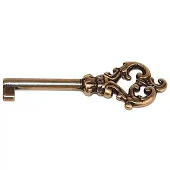 Clé décorative louis xv laiton poli prayer entraxe 42 mm