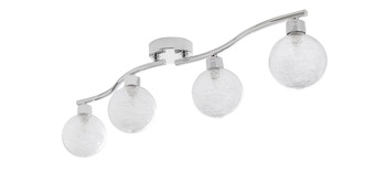 Castorama Réglette 4 spots onnes métal/verre chrome g9 4x25 w offre
