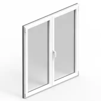 Castorama Fenêtre alu 2 vantaux oscillo-battant goodhome blanc - l.120 x h.145 cm offre