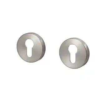Castorama 2 rosaces rondes cylindre colours lantic chrome offre