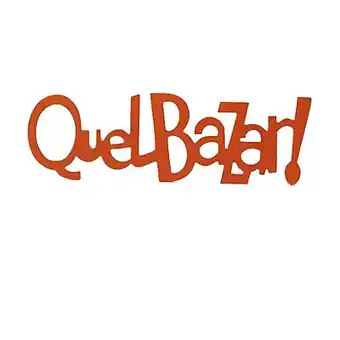Mot décoratif orange "quel bazar"