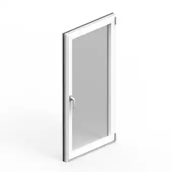 Castorama Fenêtre alu 1 vantail oscillo-battant goodhome blanc - l.60 x h.60 cm, tirant gauche offre