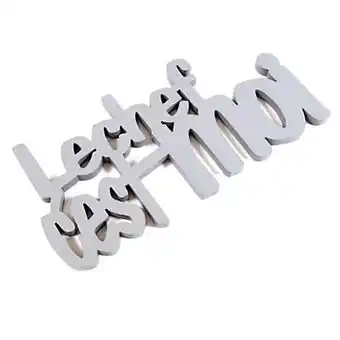 Castorama Lettres décoratives gris clair "le chef c'est moi" offre