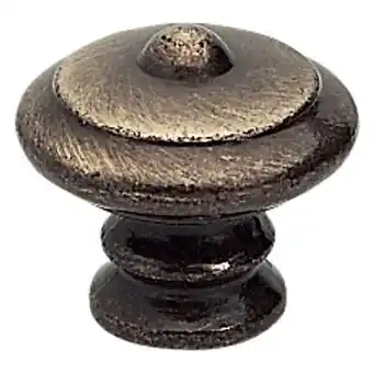Castorama Bouton meuble rustique métal chromé vieilli ø30mm offre