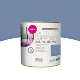 Castorama Peinture extérieure multi-supports bleu ciel satin colours 0,5l offre