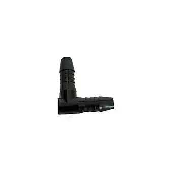 Coude égal cannelé polyamide Þ 16 mm