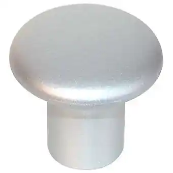 Bouton rond plastique chromé mat yale Þ32mm