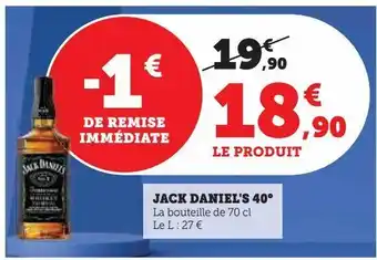 Jack daniel's 40°