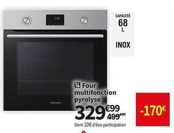 Conforama Four multifonction pyrolyse offre