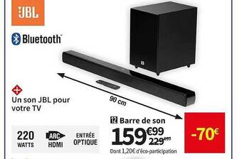 Conforama Jbl barre de son offre