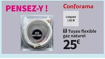 Conforama Tuyau flexible gaz naturel offre