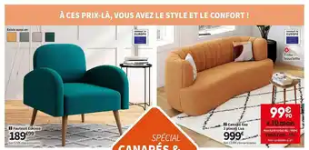 Conforama Fauteuil eskimo ou canapé fixe 3 places lua offre