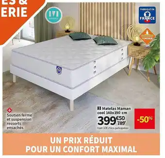 Conforama Matelas maman cool offre