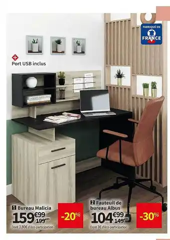 Conforama Bureau malicia ou fauteuil de bureau albus offre