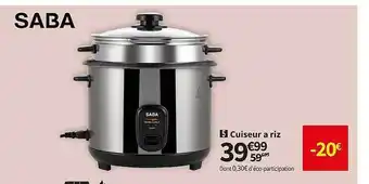 Conforama Cuiseur à riz saba offre