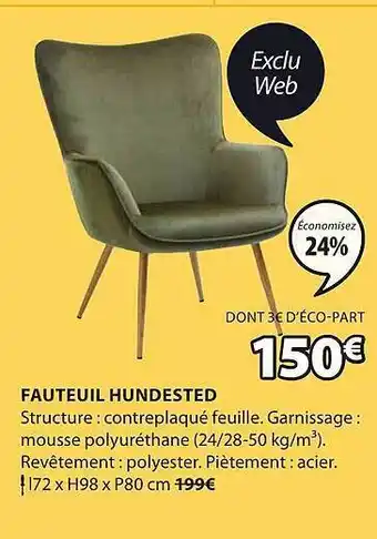 JYSK Fauteuil hundested offre